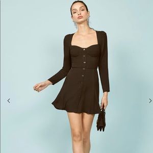 Reformation black Milla dress